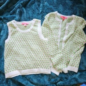 Lilly Pulitzer Viera sweater set 2 pc cardigan‎ shell size XS